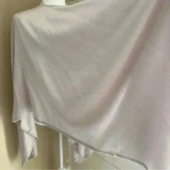 Ann Taylor Knit Open Poncho/Wrap Cardigan Sweater Soft  Light Lavander One Size - Picture 3 of 7